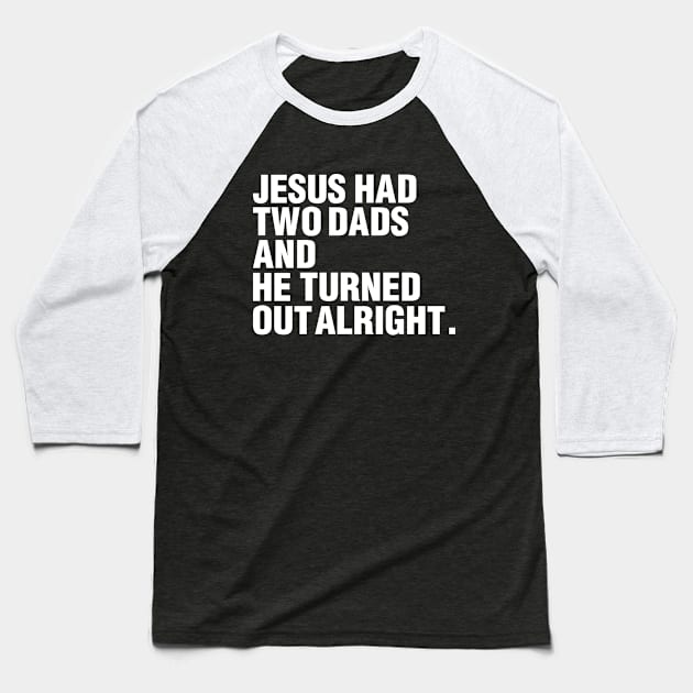 Jesus Baseball T-Shirt by Wifflebin